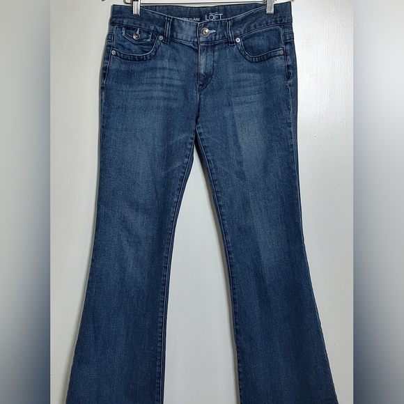 Ann Taylor Loft Modern Flare Women's Blue Jeans - Picture 1 of 11